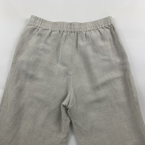 Madewell Flax Linen Blend Relaxed Track Trouser Ankle Pant S - Picture 7 of 7